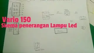 Skema sistem penerangan Vario 150 /125 LED