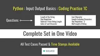Python Coding Practice: String Manipulation Exercises | Coding Practice 1C 