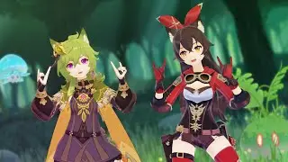 【MMD Genshin Impact】🦊 Collei & Amber 🦊 - The Fox (What Does The Fox Say?)