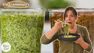 Pesto 3 Ways - Classic, Vegan, Sun-Dried Tomato | It's Elementary #CookWithUs #PestoRecipes