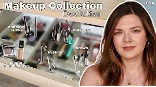 Makeup Collection Declutter 2024! Single Shadows, Eyeshadow Sticks, Eyeliners, Brows & Mascaras