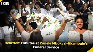 Legendary gospel musician Jabu Hlongwane represented gospel artists at Zanele Mbokazi's funeral.