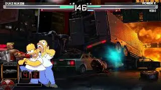 [Mugen GAME] Duke Nukem VS Peter XI & Homero X