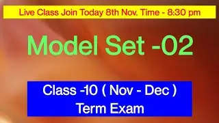 Model Set -02 Class 10 (ENG) Live Class