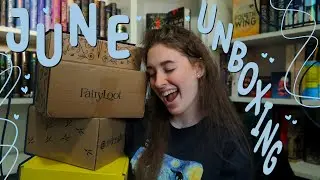 june book unboxings // fairyloot adult & ya, owlcrate, & illumicrate!