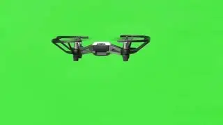 4k flying drone video with green screen background