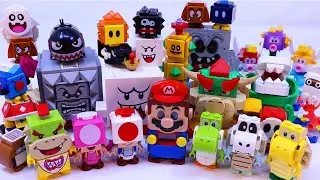All LEGO Super Mario Characters and Figures Speed Build (Side by Side Comparison)