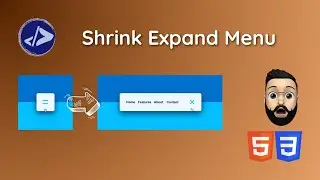 Shrink Expand Menu | Customized Dev | Shrink Expand Menu using HTML & CSS