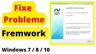 echec d'installation net framework 4 Net framework 4.8 n'a pas été installé