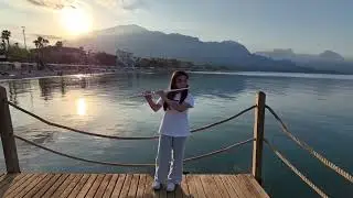MAĞUSA LİMANI YAN FLÜT. Antalya Kemer sahilinde gün batımı eşliginde