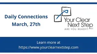 Daily Connections - 3/27 - Finding Humor