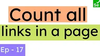 How to count all links in a webpage | Calculate all links within a webpage | SN