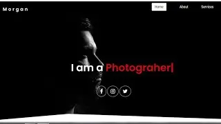 Portfolio website design using html and css || Landing page | Code Ground