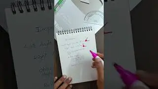 Angles /Types of angles/ Acute angle/obtuse angle/Right angle/Reflex angles|straight angle