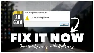 FIX The Disk is Write Protected SD Card How to FORMAT | Disk Write Protected Fix Windows 7,8, 10, 11