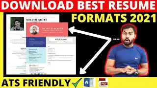 How to download best resume format for Free || Download 3 types best resume format