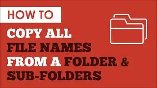 How to copy all file names of a folder into notepad | Win7 | WinXP | Win10