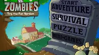 Plants vs Zombies Free Online Game Cheat to unlock Puzzle and Survival modes