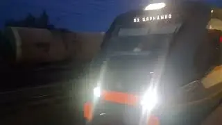 Прибытие ЭП2ДМ-0301 на станцию Серпухов.