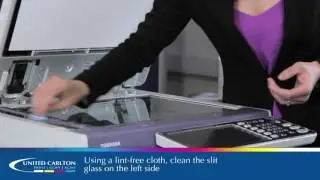 How to clean slit glass on Toshiba MFPs