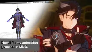 Animating wriothesley in MMD [Timelapse]