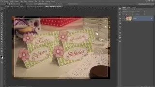 Tutorial Photoshop: Diseñando etiquetas de Menú para mesas de fiesta.