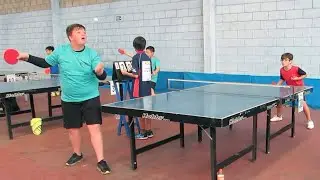 JOGO DISPUTADO DE TÊNIS DE MESA, CAMPEONATO EM GUARULHOS