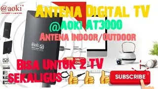 Antena Digital TV AOKI AT3000  Ada Smart Chip dan Bisa Untuk 2 Tv