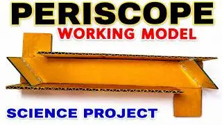 periscope working model using cardboard and mirrors - science project for exhibition | DIY pandit