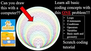 Learn Coding Basics And Problem Solving By Creating Art - Beginner Coding Scratch Tutorial