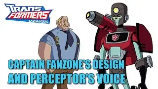 Captain Fanzone's Design and The Voice of Perceptor in Transformers Animated with Derrick J Wyatt.