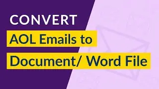 Export AOL emails to word document Doc / Docx: An easy solution to convert AOL mailboxes to DOC.