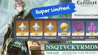 Genshin Impact Limited Codes Get it Now!!!