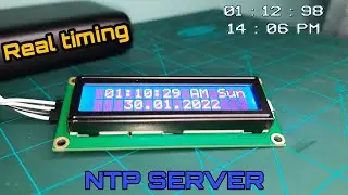 Real time clock using Nodemcu and 16x2 lcd display || with out RTC Module