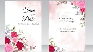 Wedding R.Gowtham Raj Weds D.V.Saranya