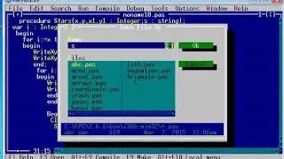 Crt demo in Free Pascal (stars)