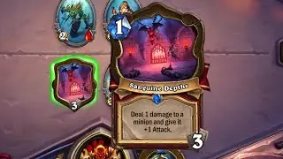 Hearthstone NEW CARD TYPE - LOCATION CARD Gameplay (Murder at Castle Nathria)
