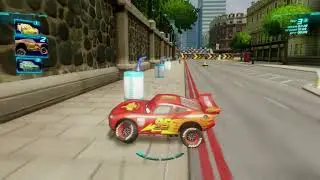 Тачки 2 (Xbox 360) - Боевой Заезд - Масляное пятно - Букингемский спринт - Молния Маккуин