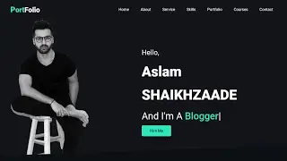 How To Make Portfolio For Graphic Designer And Web Designer.  || With Free Source code #portfolio