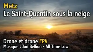 Le Saint-Quentin sous la neige - Session drone et drone FPV - Janvier 2024 (4K)
