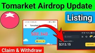 Tomarket Airdrop Claim & Withdraw Update | how to claim tomarket airdrop | tomarket airdrop listing