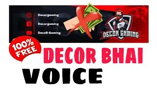 How To Change Voice Like@DecoR Gaming|| Decor Gaming Jaisi Voice Change Kaise Kre || yt keliye voice