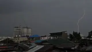 Lightning Strike In Mandaue City , Cebu , Philippines.