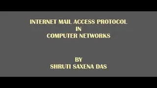 Internet Message Access Protocol || IMAP || Computer Networks