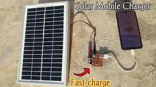 How to Make Solar Cell Phone Charger | High Amp Solar Mobile Charger