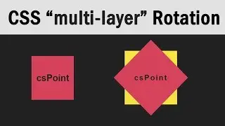 CSS multi-layer Rotation | CSS Transform | website designing tutorials | csPoint