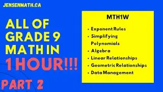 ALL OF GRADE 9 MATH IN 60 MINUTES!!! (exam review part 2)