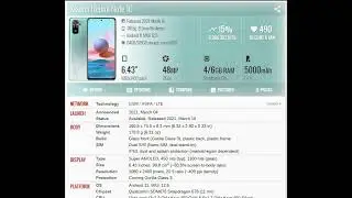 Xiaomi Redmi Note 10 PRICE AND SPECIFICATION