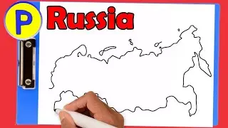 Russia map Drawing | карта россии | карты россии | карта россии с городами | россия карта