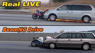 BeamNG Drive VS Real Live - CRASH-TEST #11